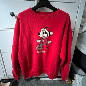 Disney Red Crewneck Men's Sweater